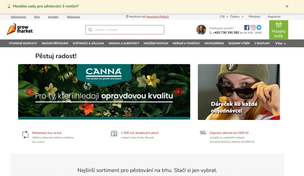 Náhled e-shopu growmarket.cz