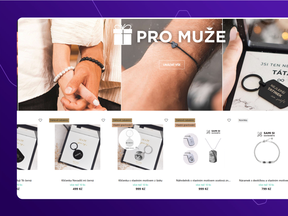 Marketingová LANDING PAGE pro kampaně na Upgates