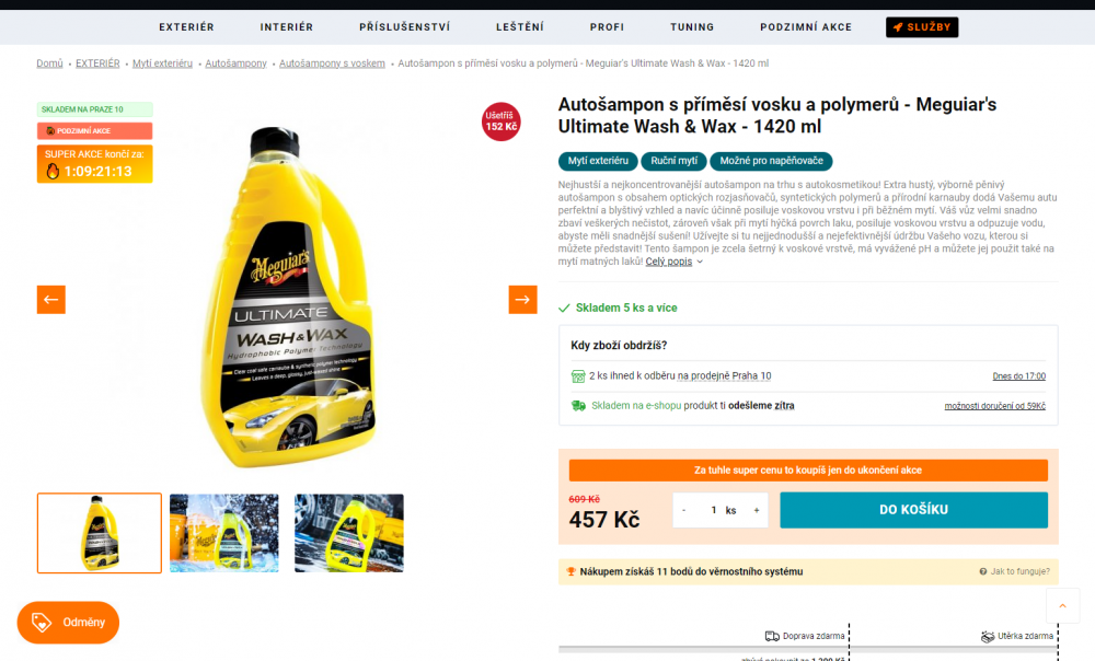 Automatický odpočet do ukončení akce pro Upgates e-shop