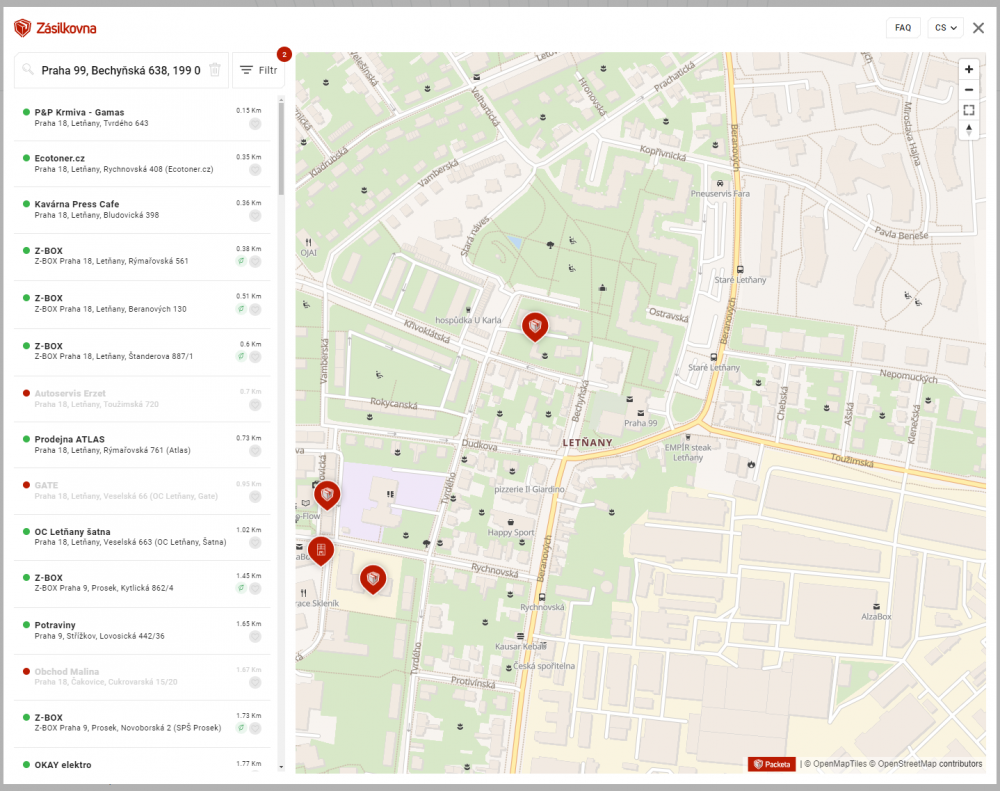 Aktualizace widgetů přepravců (DPD, PPL, Zasilkovna, WEDO, Česká pošta, GLS) pro Upgates e-shop verze od 3.6
