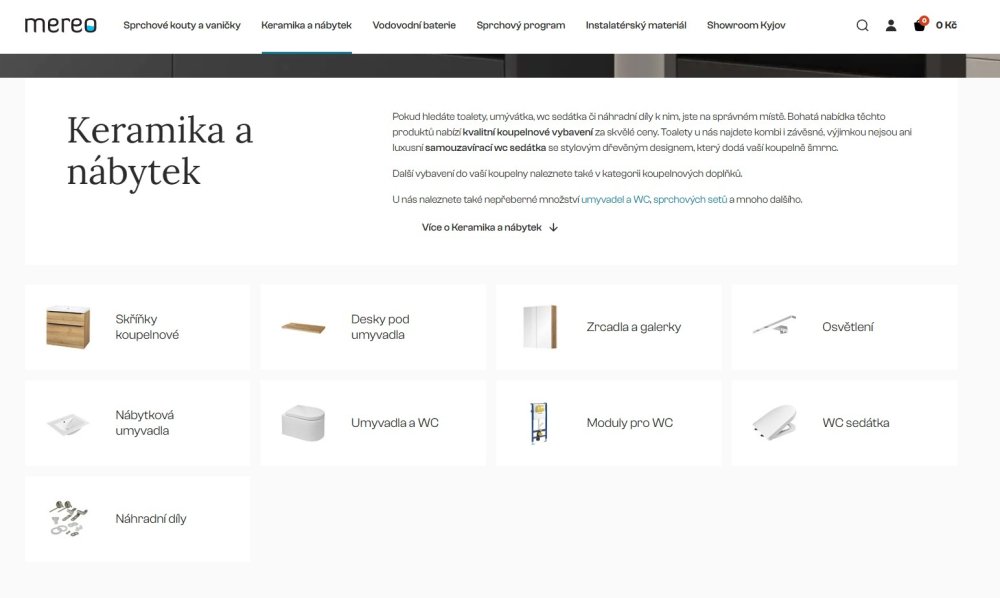 Náhled e-shopu mereo.cz