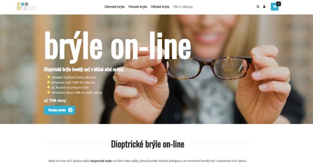 Náhled e-shopu 123bryle.cz