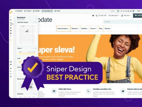 Převod e-shopu Upgates na novou verzi a nastavení šablony po dohodě a nejlepších postupů dle Sniper Design + konzultace