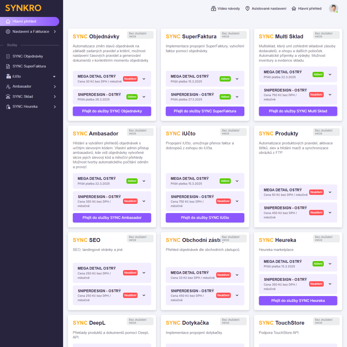 SYNKRO – Když možnosti administrace e-shopu nestačí