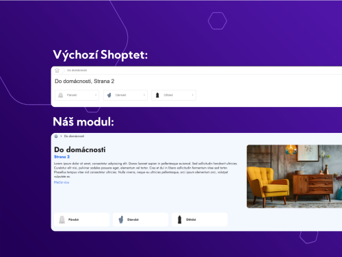 Popis kategorie na všech stránkách pro Shoptet
