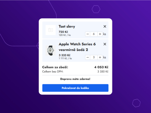 Moderní PopUp košík pro Shoptet