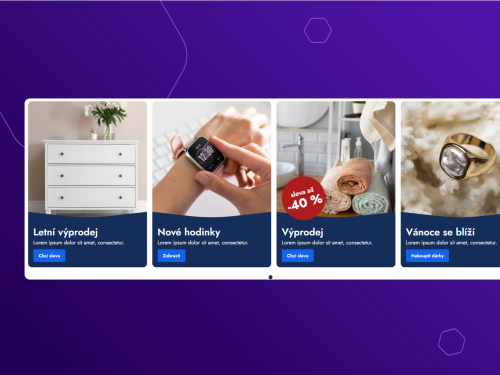 Moderní bannery na HomePage pro Shoptet