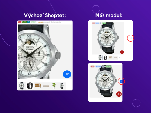Plynulé prohlížení fotek v galerii produktu pro Shoptet