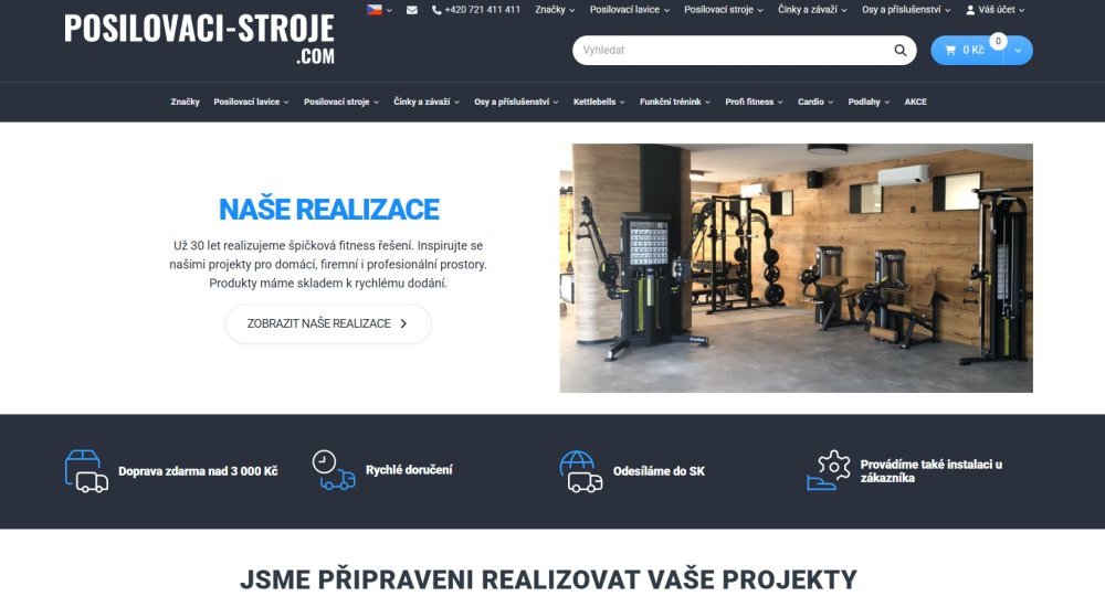 Náhled e-shopu posilovaci-stroje.com