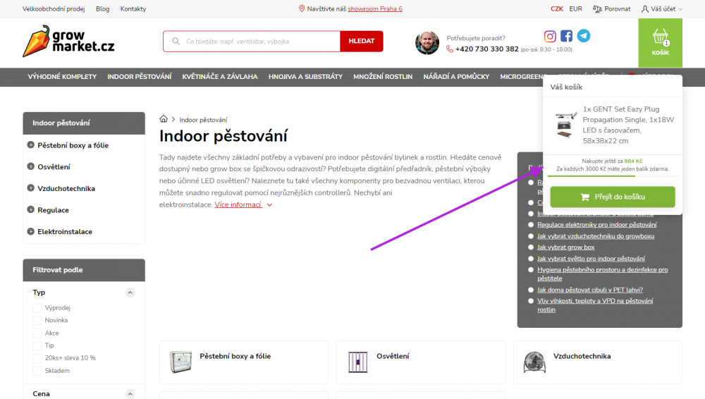 NEXT-GEN odpočty do dopravy zdarma na různých místech e-shopu Upgates