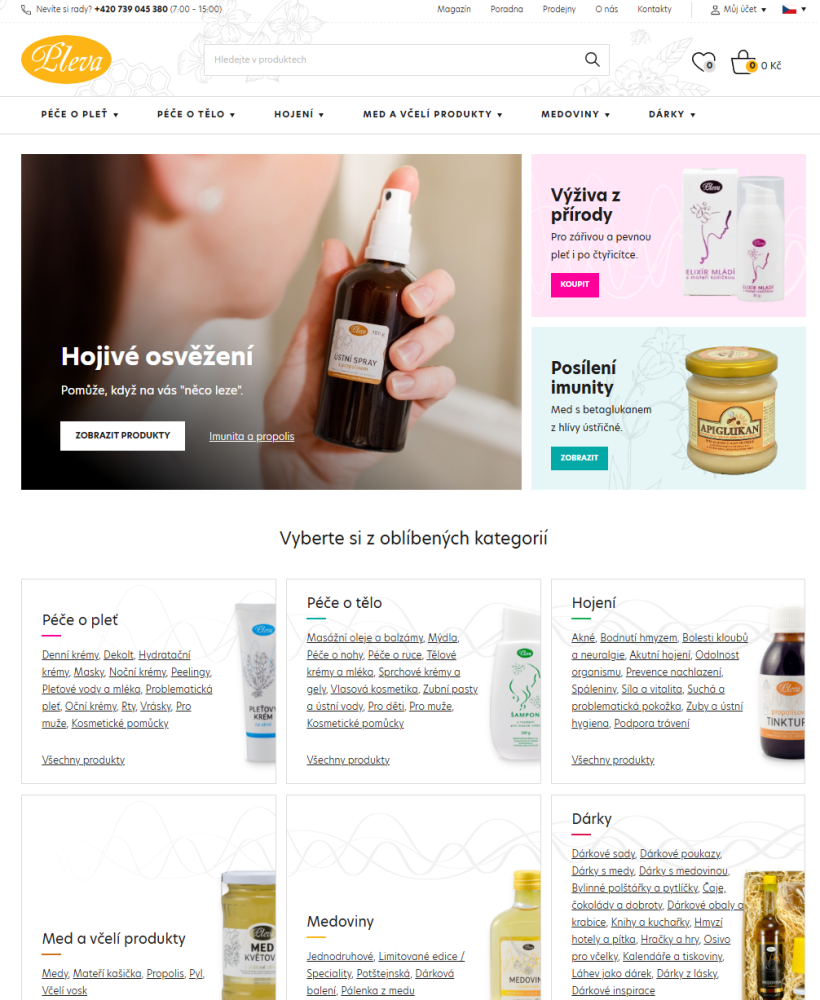 Náhled e-shopu pleva.cz