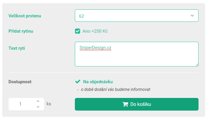 Konfigurátor na Upgates pro vložení textu a výběr fontu (Gravírování a potisk) + možnost vložení fotografie