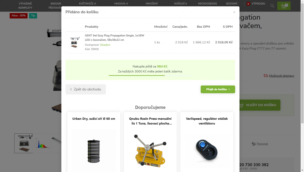 NEXT-GEN odpočty do dopravy zdarma na různých místech e-shopu Upgates