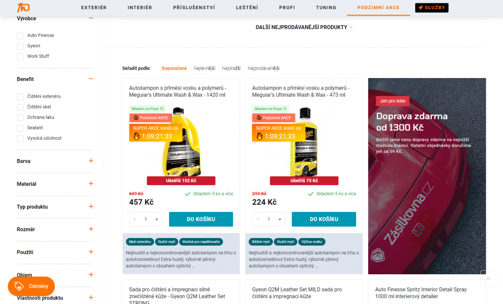 Automatický odpočet do ukončení akce pro Upgates e-shop
