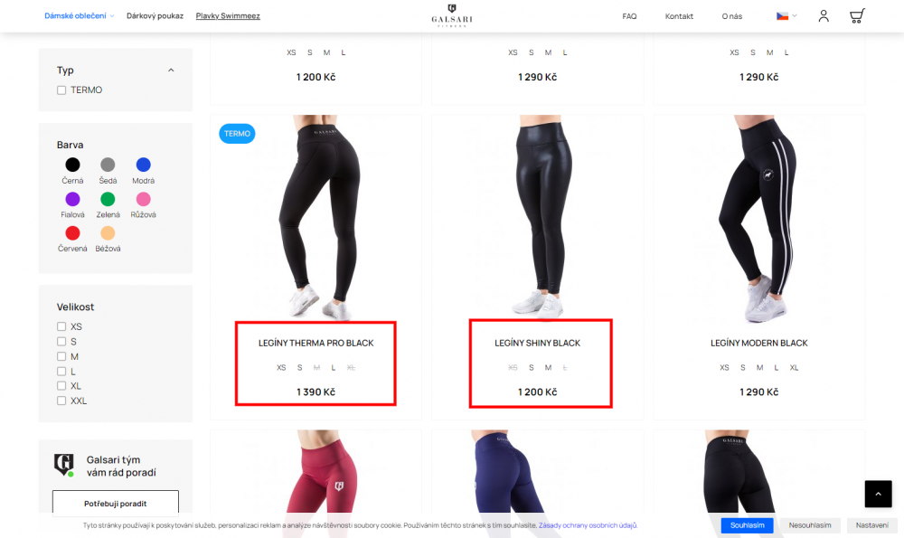 Automatické zobrazení variant na produktové kartě v kategorii (Shoptet)
