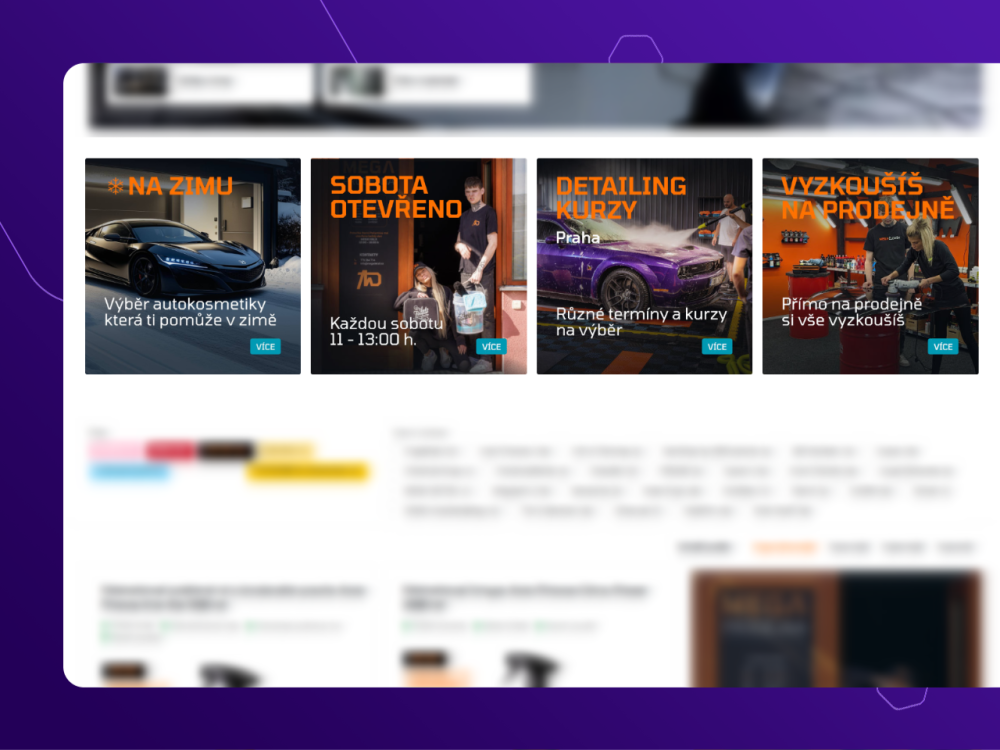 Řada čtvercových bannerů v kategoriích v Upgates – efektivní propagace a designové obohacení e-shopu