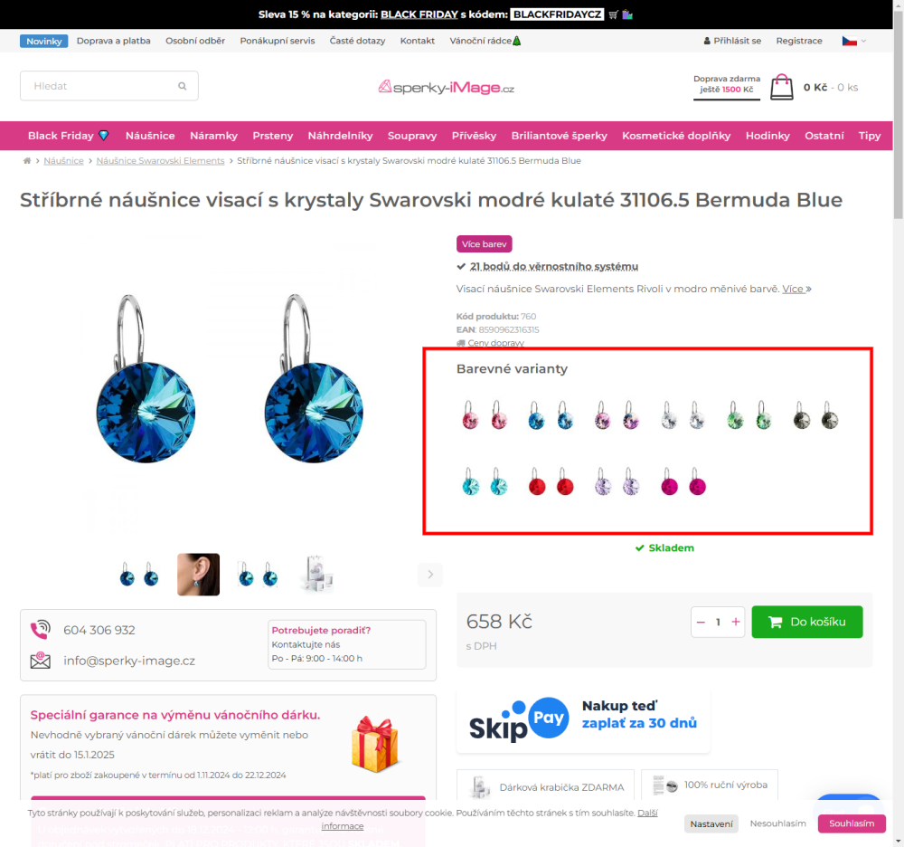 Ala varianty produktů z master produktů na e-shopu Upgates – přehlednější zobrazení produktů bez kompromisů