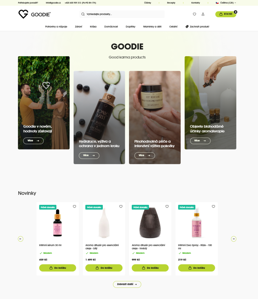 Náhled e-shopu goodie.cz
