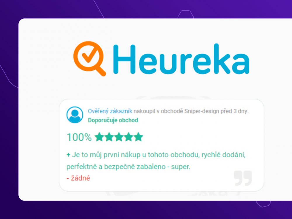 Heureka recenze na Upgates e-shop V 3.0 - automatický import do e-shopu s možností filtrování