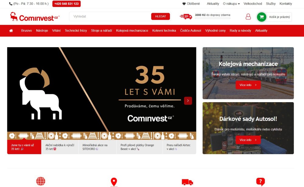 Náhled e-shopu cominvest.cz