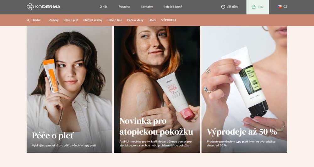 Náhled e-shopu koderma.eu