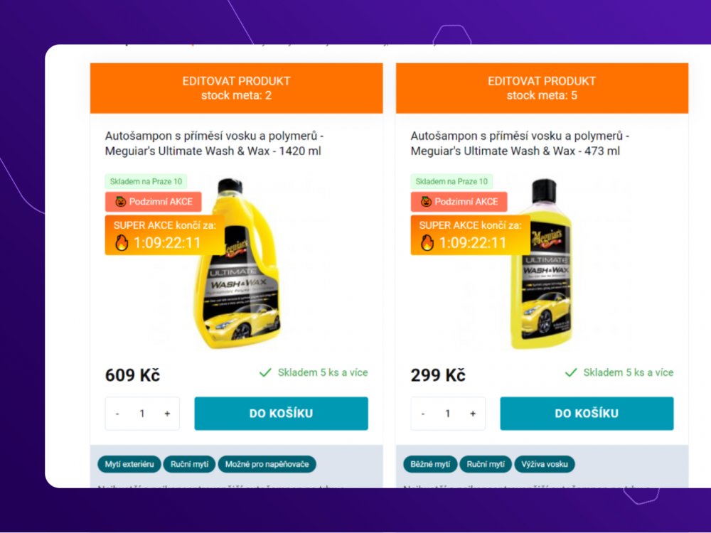 Automatický odpočet do ukončení akce pro Upgates e-shop