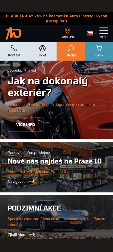 Rotující modul nad hlavičkou e-shopu Upgates - 100% předání informace zákazníkovi