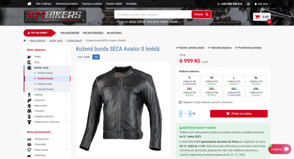 Ihned viditelné varianty a jejich podrobnosti v detailu produktu, včetně dostupnosti (Upgates)