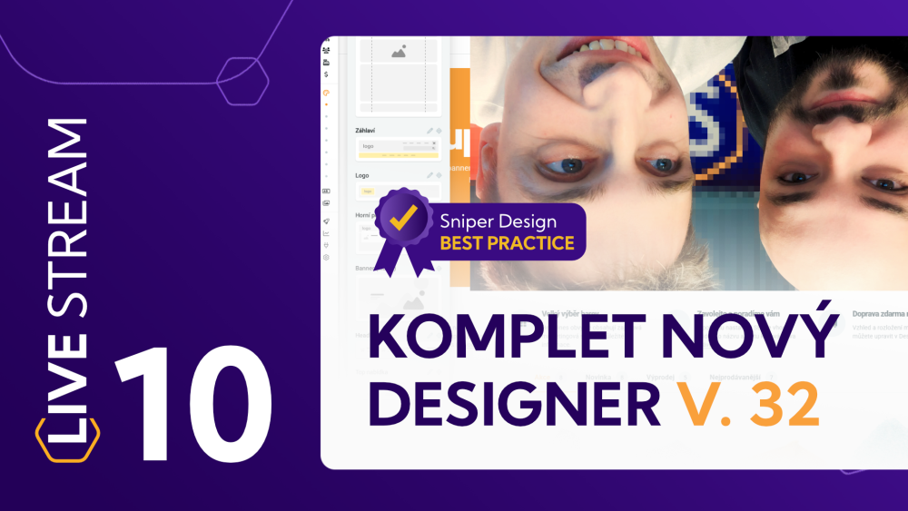 10 LIVE - Jak nastavit nejlepší design e‑shopu na Upgates v nové verzi Designera (Designer verze 5)