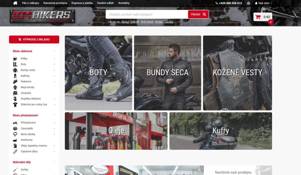 Náhled e-shopu kmbikers.cz